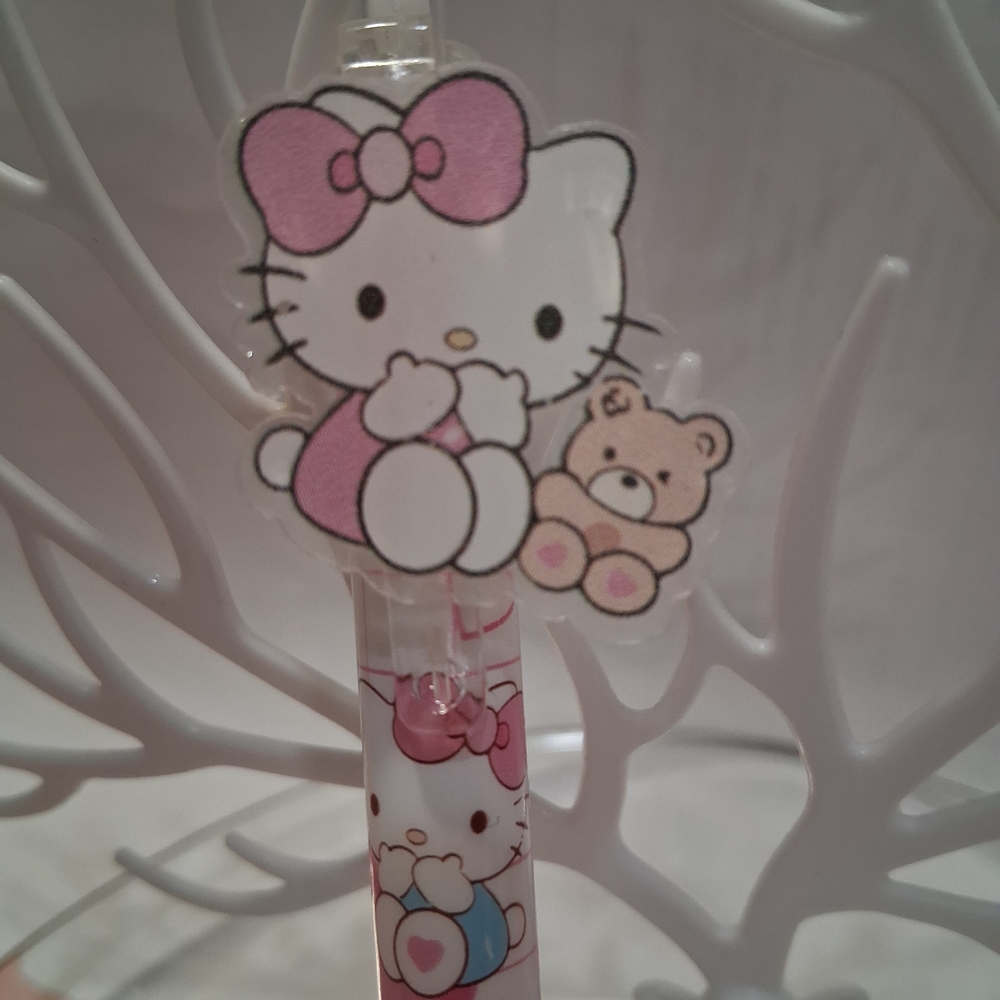 Sanrio Pink and White Hello Kitty Pen